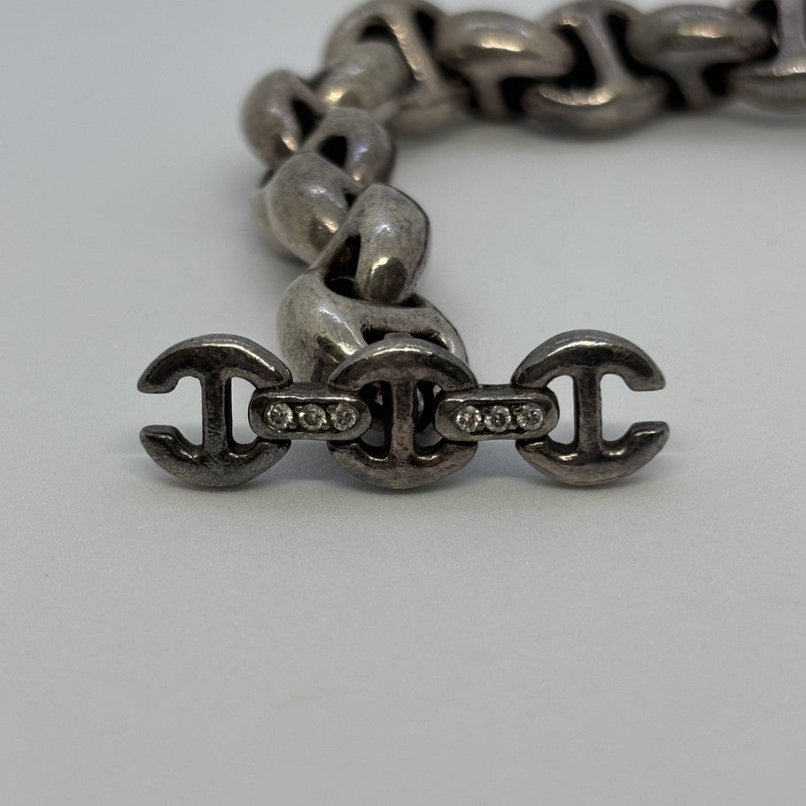 HOORSENBUHS Open Link SV925 Diamond Bracelet