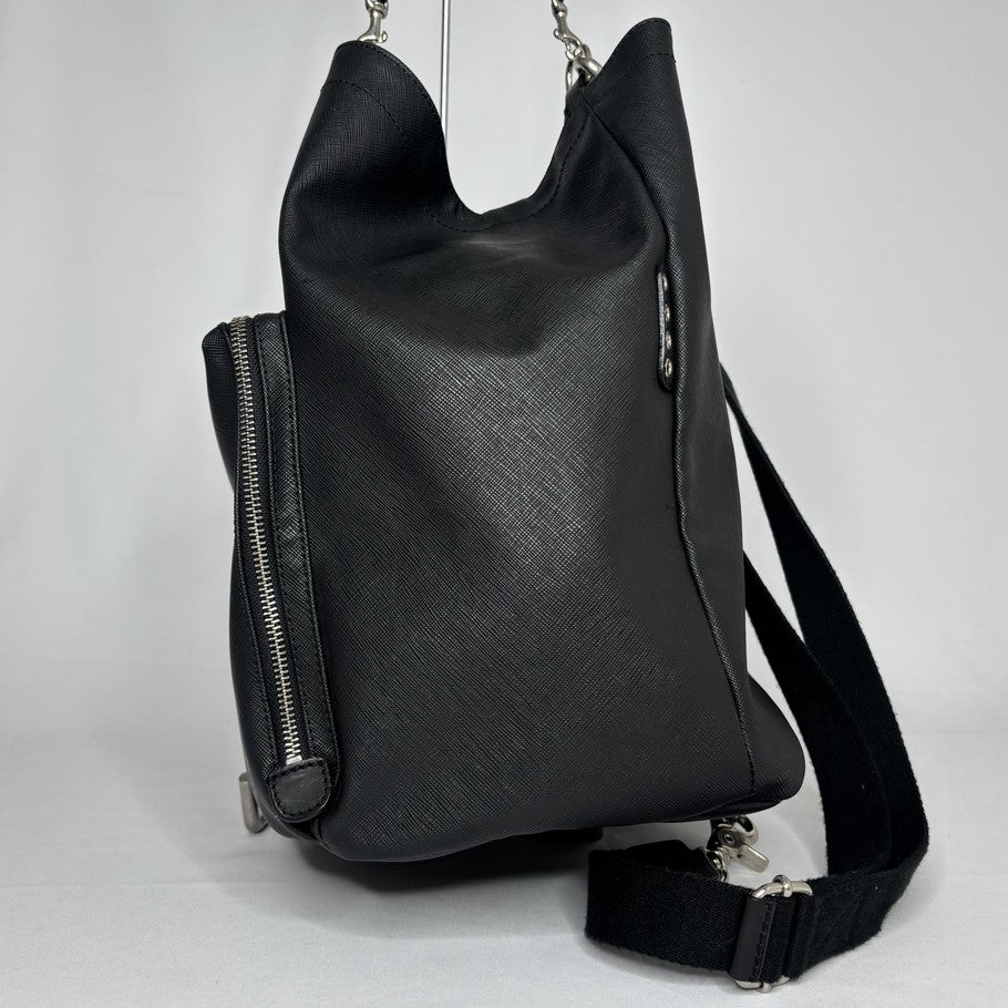 Felisi One Shoulder Leather Bag Black