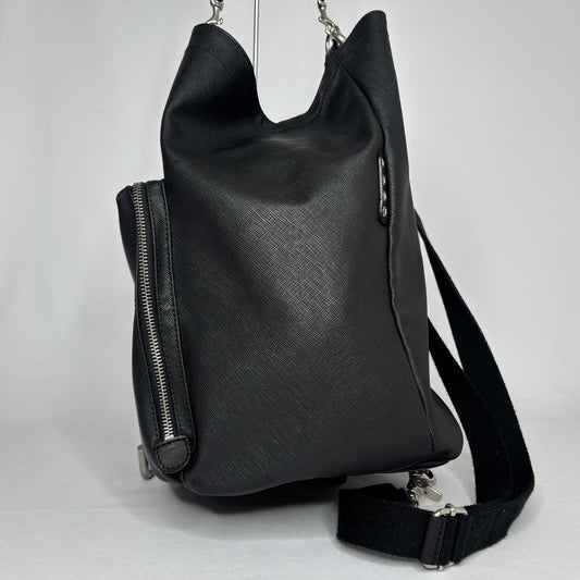 Felisi One Shoulder Leather Bag Black
