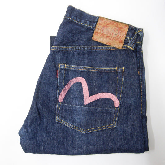 EVISU LOT.2000 Seagull Denim Jeans Size 34×32