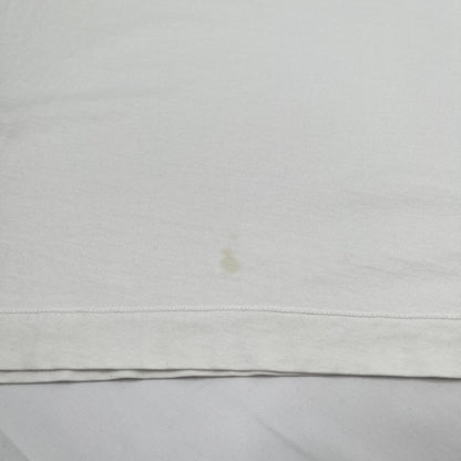STONE ISLAND Logo Patch Long Sleeve Cotton T-Shirt White
