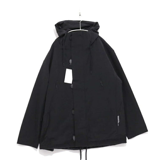SOPHNET. 25SS Nylon Blend Lightweight Parka Black Hoodie Size 3