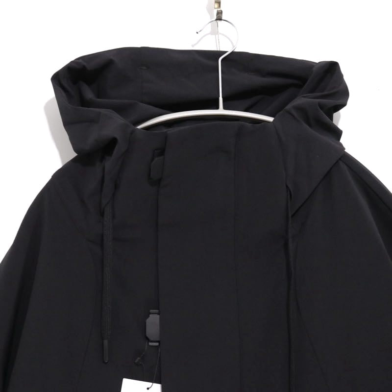 SOPHNET. 25SS Nylon Blend Lightweight Parka Black Hoodie Size 3