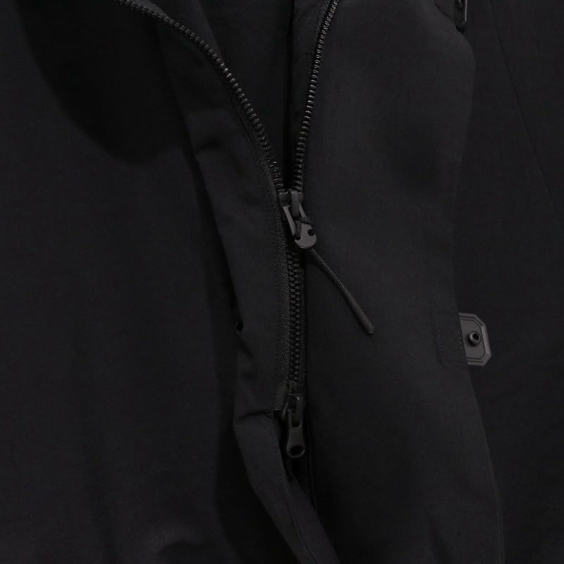 SOPHNET. 25SS Nylon Blend Lightweight Parka Black Hoodie Size 3