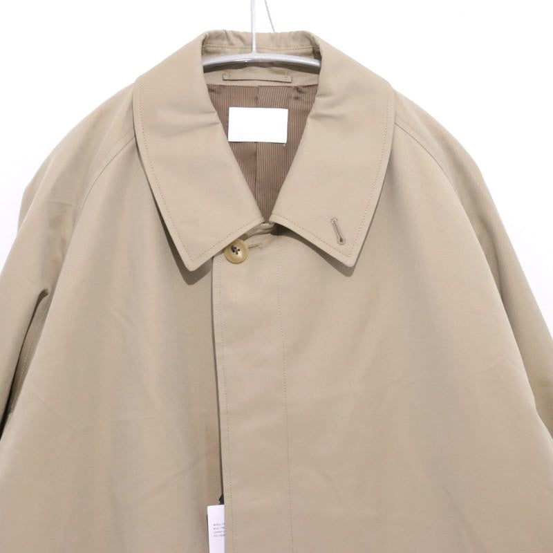 SOPHNET. 25AW Giza Cotton Silk Gabardine Coat Beige Size M