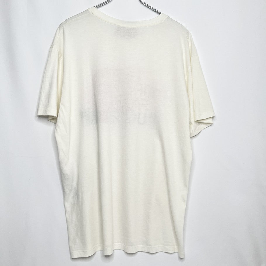 GUCCI x The North Face Logo Cat Print Cotton T-Shirt White