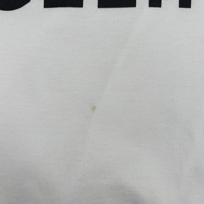 CELINE Logo Bicolor Loose Fit Cotton T-Shirt White