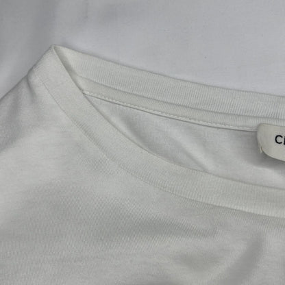 CELINE Logo Short Sleeve Cotton T-Shirt White