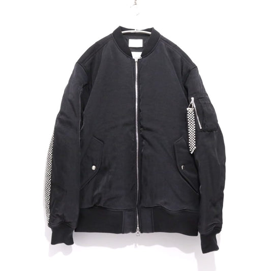 SOPHNET. Kvadrat Sisu Nylon Flight Jacket Black Size 4