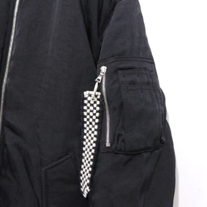 SOPHNET. Kvadrat Sisu Nylon Flight Jacket Black Size 4