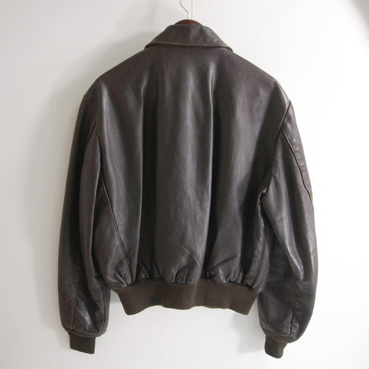 SCHOTT 131 A-2 Leather Flight Jacket Brown in USA Size 42