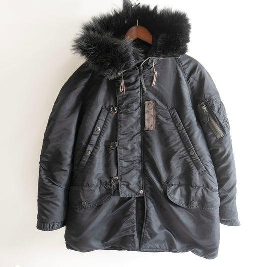 BUZZ RICKSON William Gibson Black Slim N-3B Jacket Size S