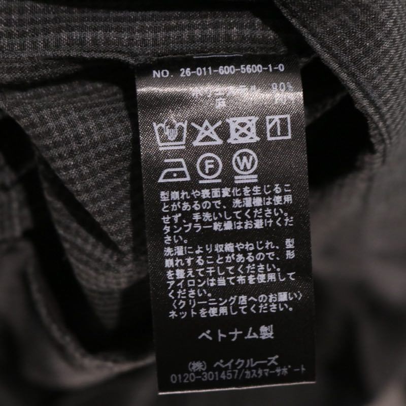 JOURNAL STANDARD 26SS Slub Sucker Zip Jacket Black Size M