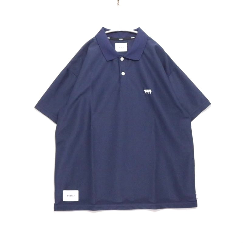 WTAPS 25SS Academy 02 Pique Polo Shirt Navy Size 03