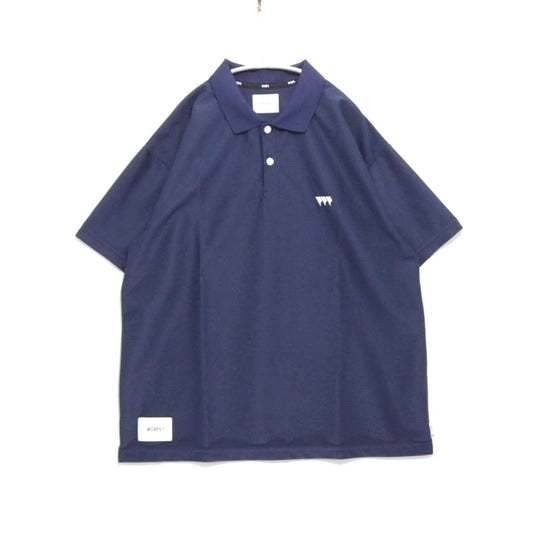 WTAPS 25SS Academy 02 Pique Polo Shirt Navy Size 03