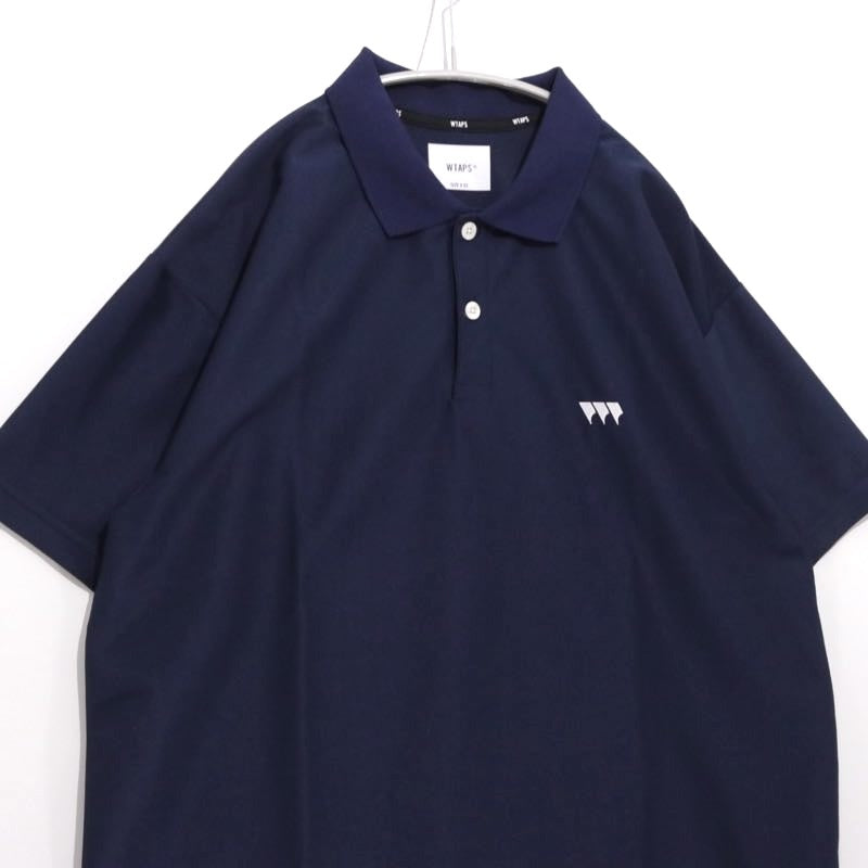 WTAPS 25SS Academy 02 Pique Polo Shirt Navy Size 03