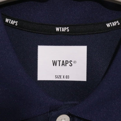 WTAPS 25SS Academy 02 Pique Polo Shirt Navy Size 03