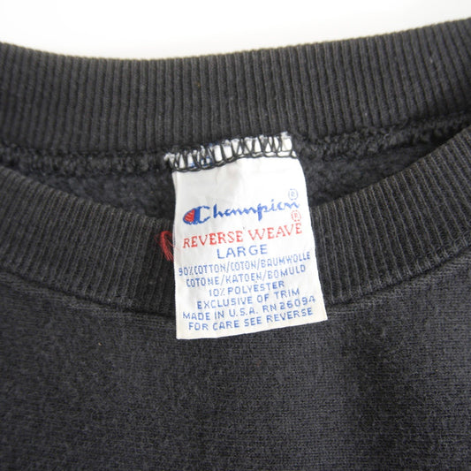 CHAMPION 90s NFL Reverse Weave Sweatshirt Black Size L