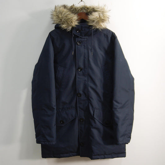 POLO RALPH LAUREN Fur Hood Down Jacket Navy Size L