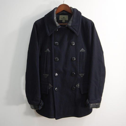 NIGEL CABOURN Wool Military Pea Coat Size 46