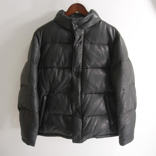 WIND ARMOR Leather Down Jacket Black Size L