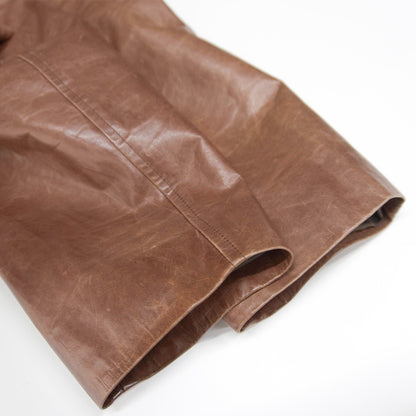 ISSEY MIYAKE MEN Archive All Leather Coat Brown Size 2