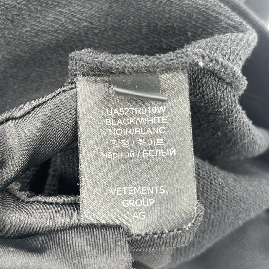 VETEMENTS 21AW World Tour Logo Hoodie Black Size S