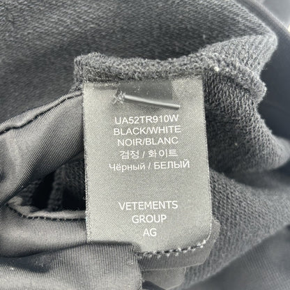 VETEMENTS 21AW World Tour Logo Hoodie Black Size S