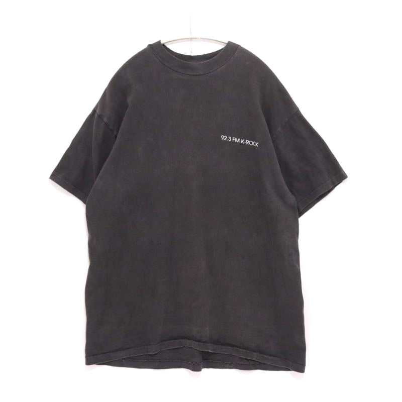 K-ROCK 90s Vintage Howard Stern Logo T-Shirt Black Size L
