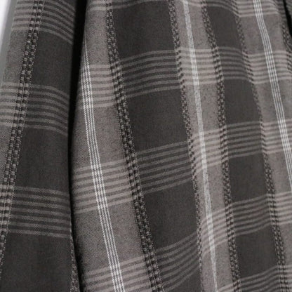 THE NORTH FACE PURPLE LABEL Plaid Dobby Shirt Gray Size L
