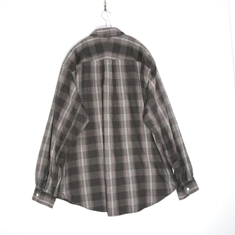 THE NORTH FACE PURPLE LABEL Plaid Dobby Shirt Gray Size L