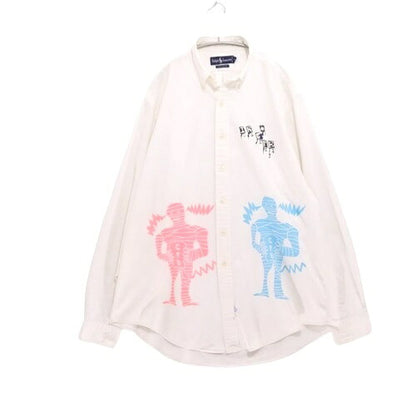 Polo Ralph Lauren 90s Custom Mummy Shirt White Size XL