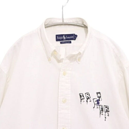 Polo Ralph Lauren 90s Custom Mummy Shirt White Size XL