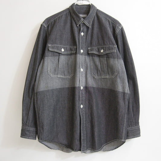 COMME des GARCONS HOMME AD2001 Black Denim Shirt 00s