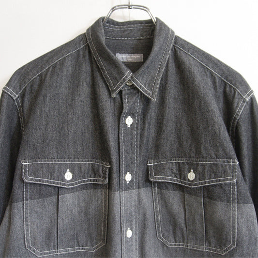 COMME des GARCONS HOMME AD2001 Black Denim Shirt 00s
