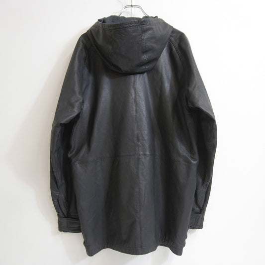 Sierra Designs Leather Down Mountain Parka Black Jacket Size M
