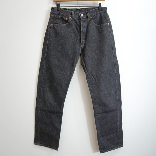 wsm x LEVI'S 00s 501 USA Made Pre-Dyed Black Denim Size 31×34