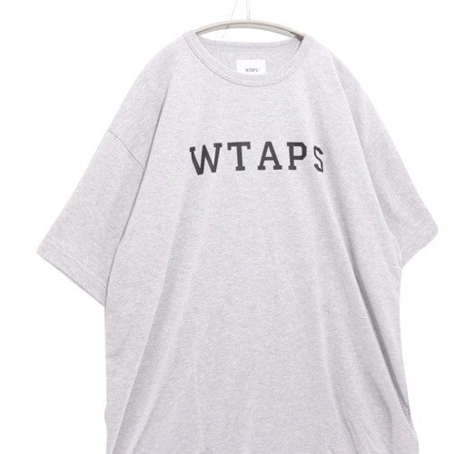 WTAPS 25SS Academy Logo T-Shirt Ash Gray Size 02
