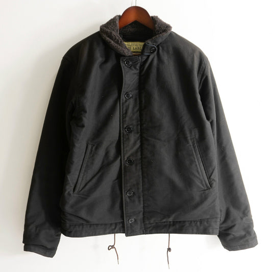 WILLIAM GIBSON Buzz Rickson's N-1 Deck Jacket Black Size L
