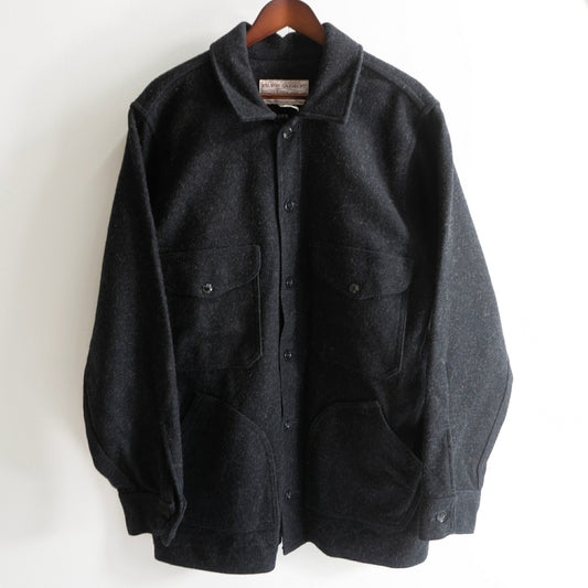 FILSON USA Made Double Mackinaw Wool Jacket Black Size 46