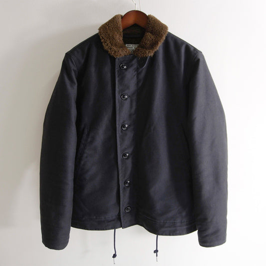 THE REAL McCOY'S N-1 Military Deck Jacket Navy Size 38