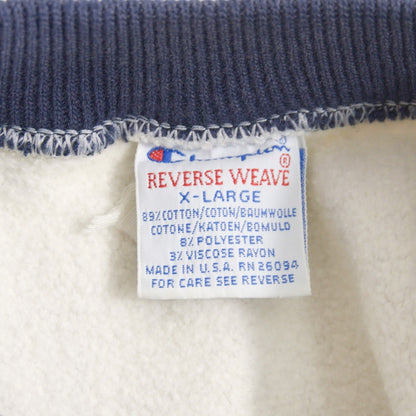 CHAMPION 90s Reverse Weave 3-Tier Print USA Made Sweatshirt Size XL