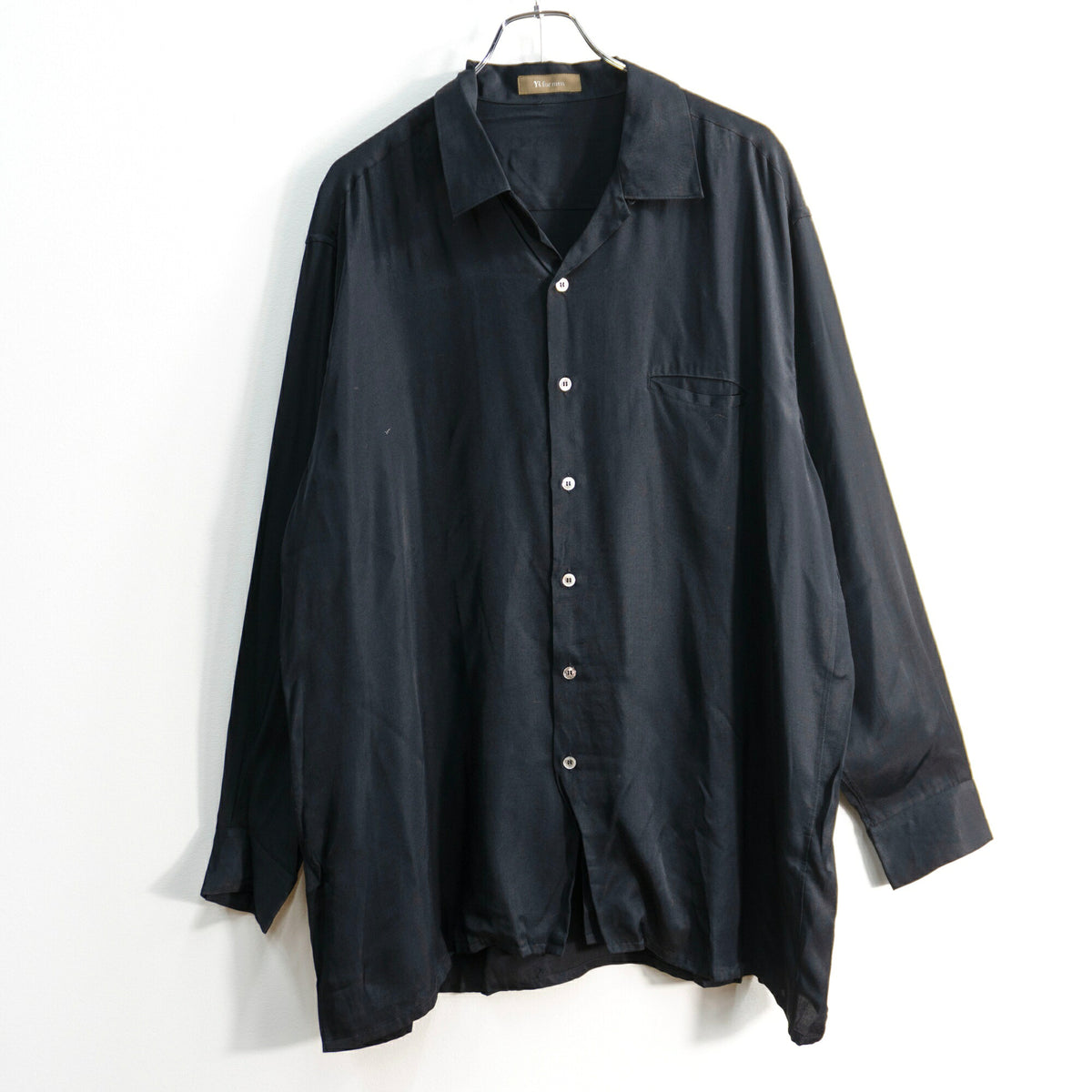 Y's for men 90s Archive Rayon Silk Collar Shirt