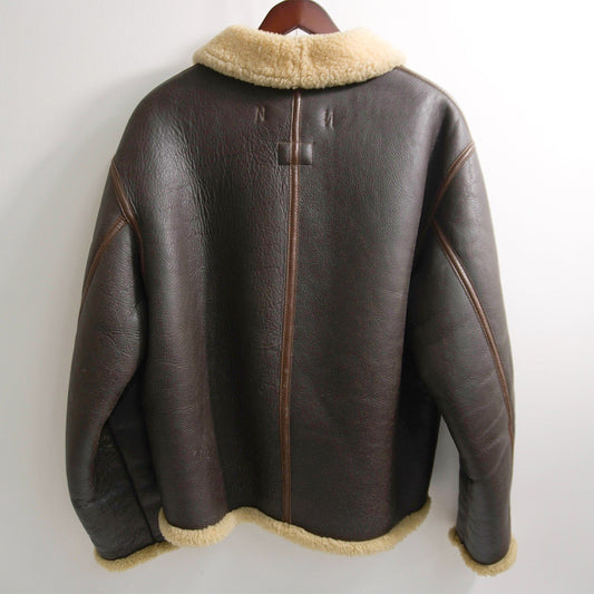 REAL MCCOY'S D-1 Mouton Leather Flight Jacket Size L