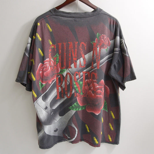 Tee 90s Guns N' Roses Faded Band T-Shirt Size XL