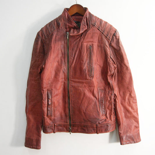 14th addiction Leather Rider Jacket Size 3