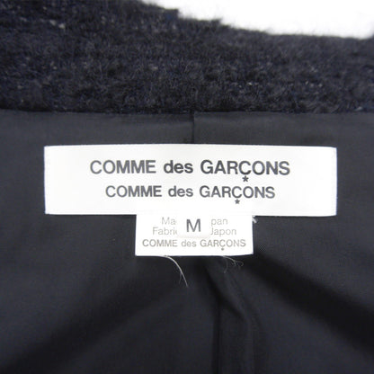 COMME des GARCONS Round Collar Tweed Wool Mohair Coat Size M