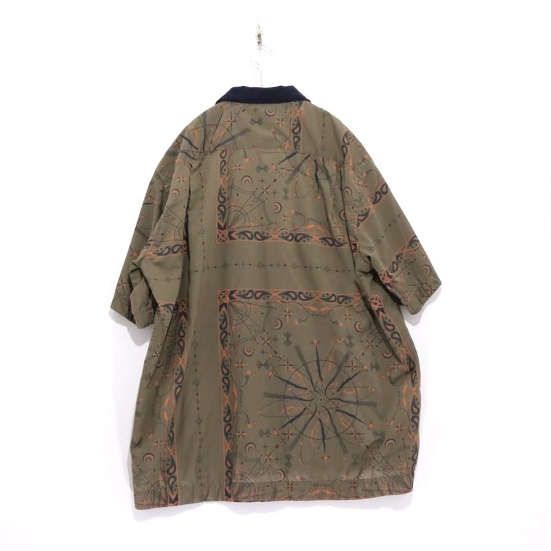 sacai 20AW Dr. Woo Bandana Print Shirt Khaki Size 4