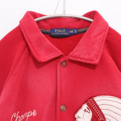 Polo Ralph Lauren Native Patch Varsity Jacket Red Size XXL