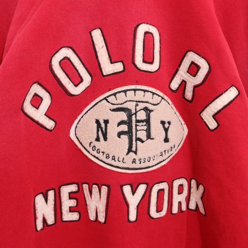 Polo Ralph Lauren Native Patch Varsity Jacket Red Size XXL